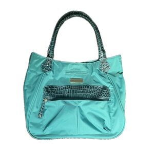 Green Women’s Samantha Brown Large Croc Embossed Tote Bag
